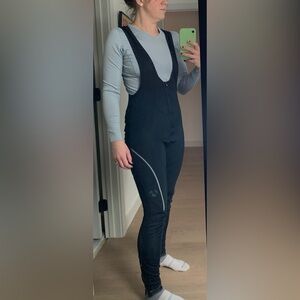 NWOT Bontrager Velocis Softshell Black Cycling Biking Bib Tights Women’s M